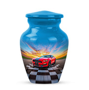 Personalized Car Cremation Urns - Tranquil Blue 10-inch, 200 cu in - Karyliz