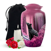 Cherry Blossom Memorial Urn - Bear Funeral Urn For Adults Ashes