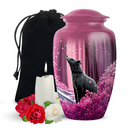 Cherry Blossom Memorial Urn - Bear Funeral Urn For Adults Ashes