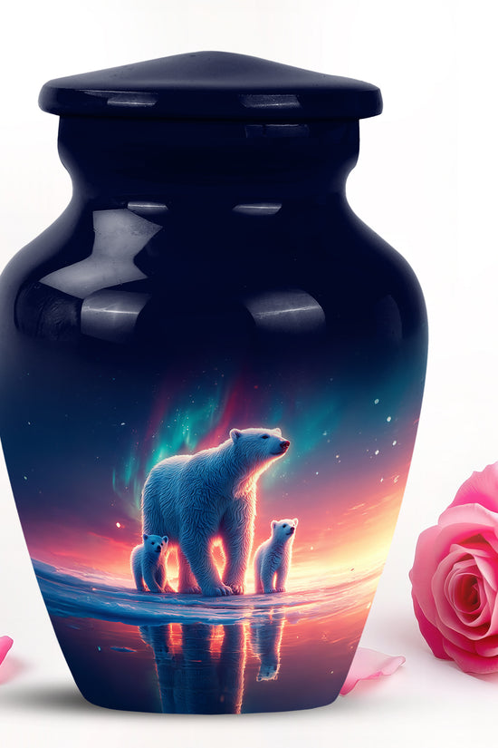Blue Bear Tribute Cremation Urns for Human Ashes - 10-inch, 200 cu in - Yatskia
