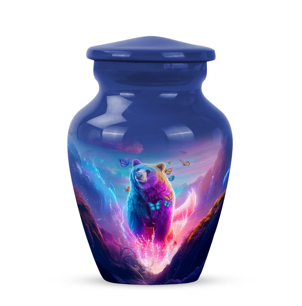 Blue Bear Cremation Urns - Honored Tribute 10-inch, 200 cu in - Yatskia