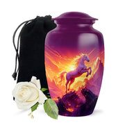 Mystical Unicorn Cremation Urn - Beautiful Memorial Urn For Ashes