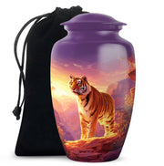 Tiger Tribute Memorial Urn - Sunset Mountain Cremation Urn For Dad