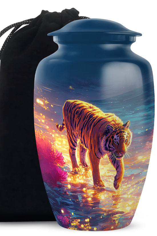 Animal Cremation Urn - Tiger Memorial Urn For Human Ashes