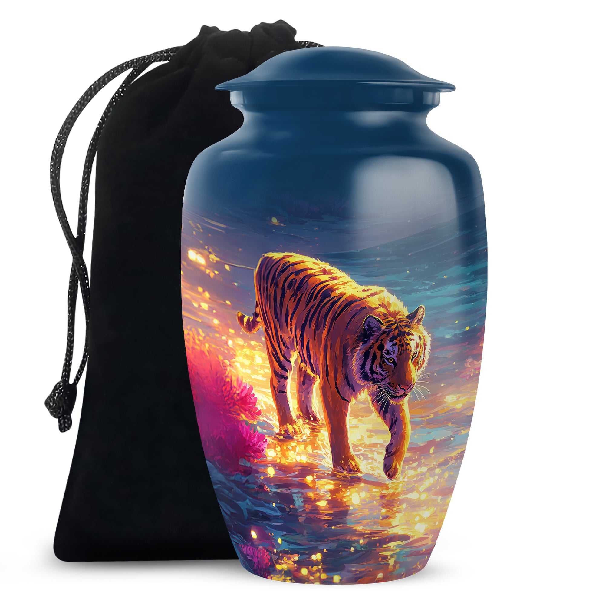 Animal Cremation Urn - Tiger Memorial Urn For Human Ashes