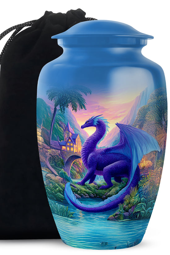 Dragon Memorial Urn - Beautiful Landscape Memorial Urn For Burial