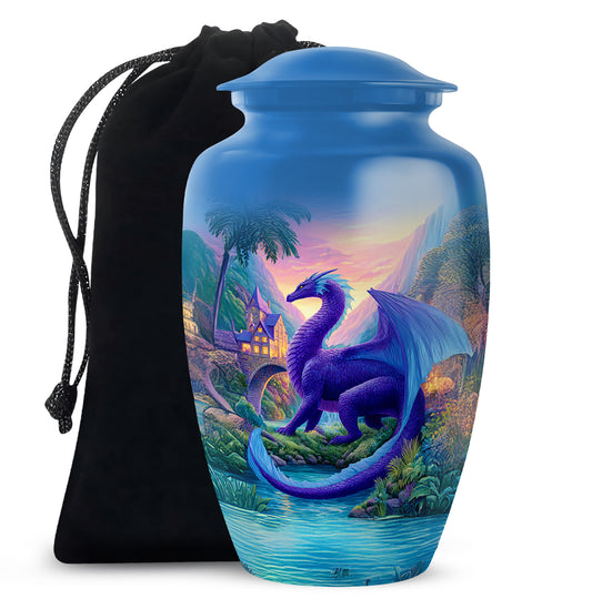 Dragon Memorial Urn - Beautiful Landscape Memorial Urn For Burial