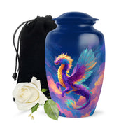 Rainbow Dragon Cremation Urn - Artistic Cremation Urn For Male & Female