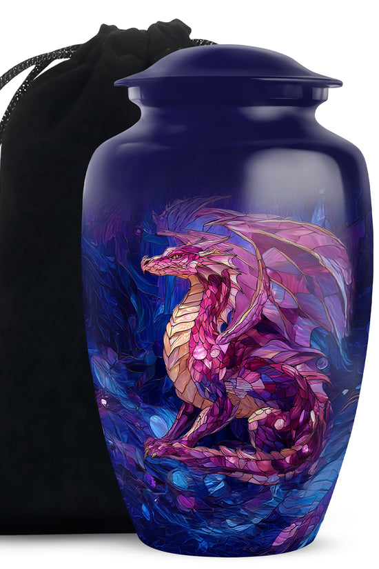 Dragon Theme Memorial Urn - Artistic Funeral Urn For Male & Female