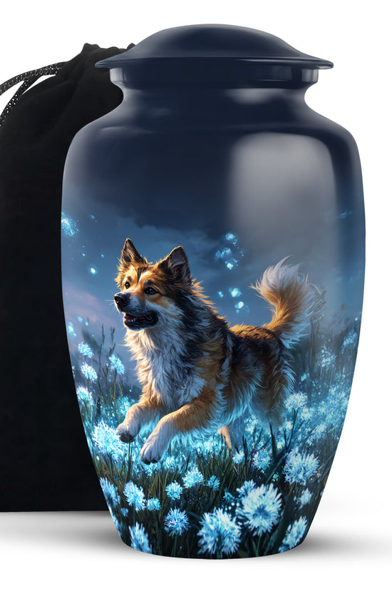 Dog Cremation Urn - Night Sky Pet Memorial Urn For Pet Ashes