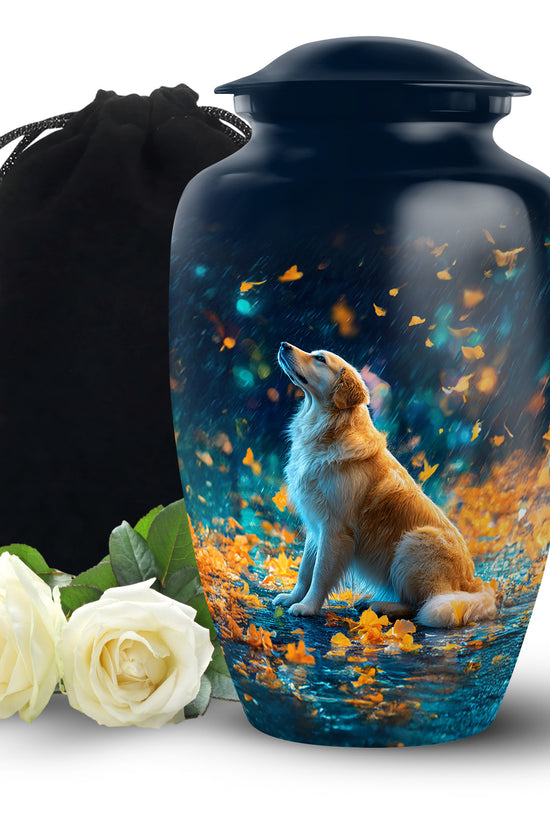 Blue Dog Urns For Ashes - Beautiful Memorial Tribute Urns For Ashes