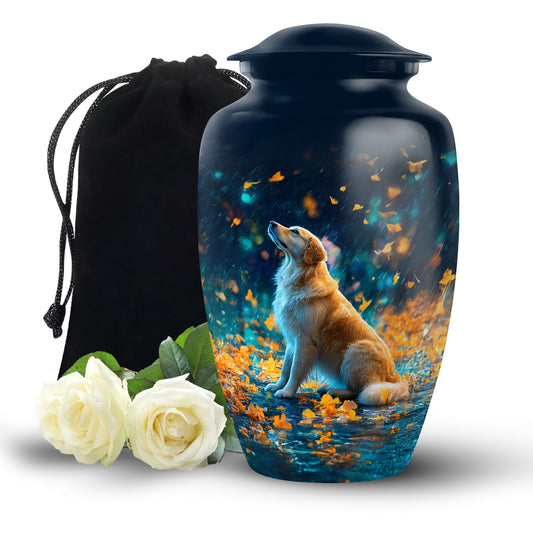 Blue Dog Urns For Ashes - Beautiful Memorial Tribute Urns For Ashes