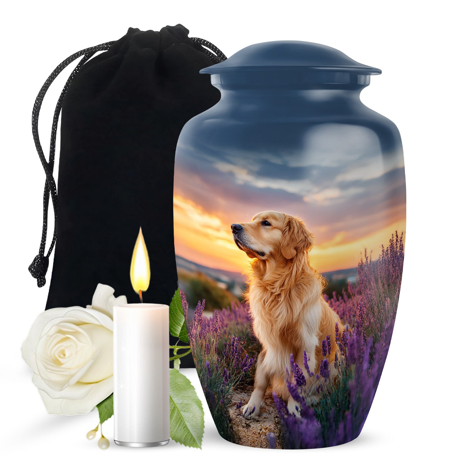 Golden Retriever Funeral Urn - Pet Cremation Urn For Ashes