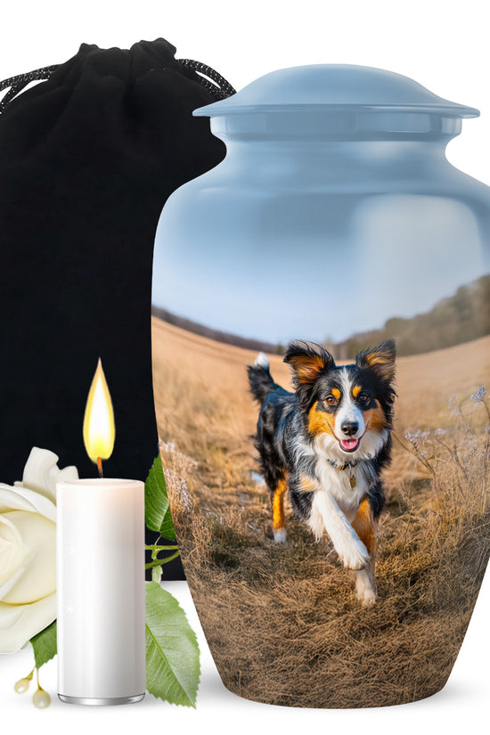 Peaceful Dog Memorial Urn - Elegant Pet Cremation For Dog Ashes