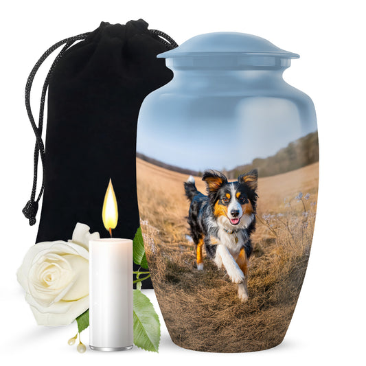 Peaceful Dog Memorial Urn - Elegant Pet Cremation For Dog Ashes