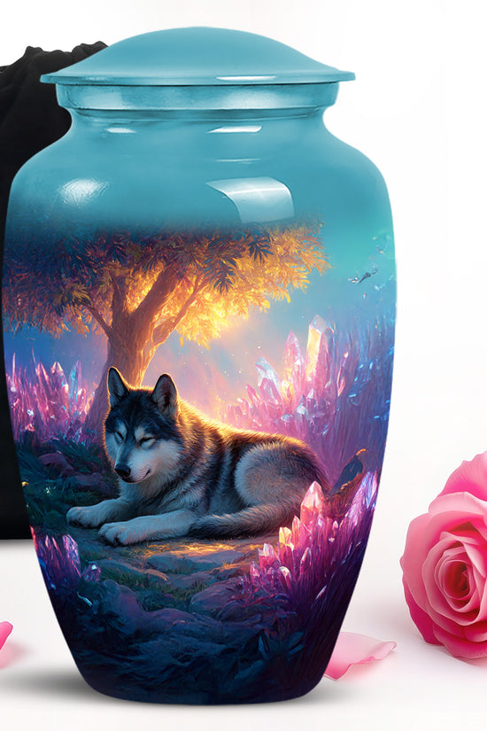 Husky Pet Memorial Urn - Beautiful Pet Cremation Urn For Ashes