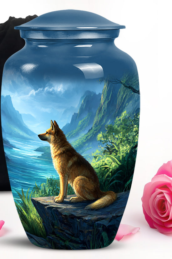 Dog Cremation Urn - Mountain Valley Funeral Urn For Pet Ashes