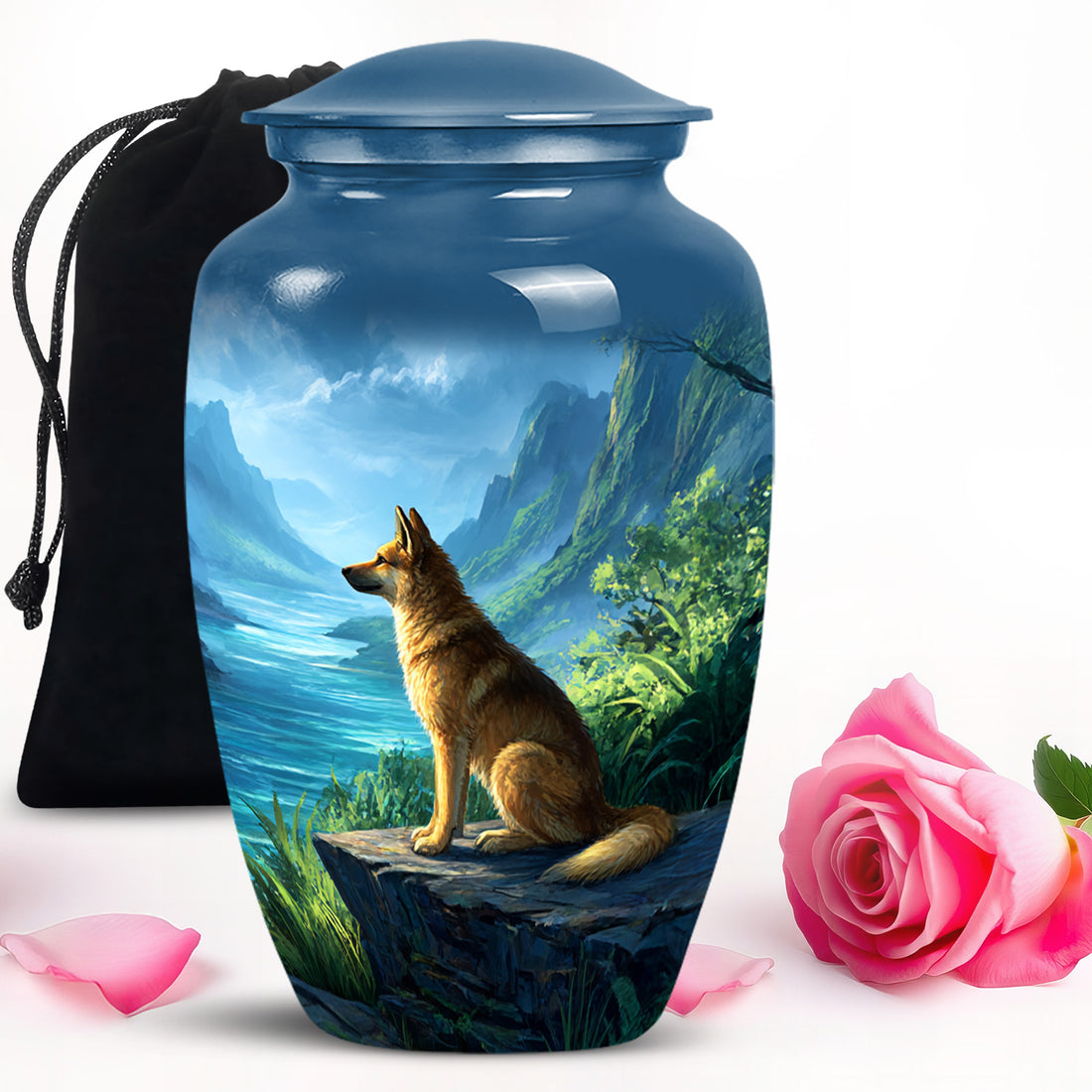 Dog Cremation Urn - Mountain Valley Funeral Urn For Pet Ashes