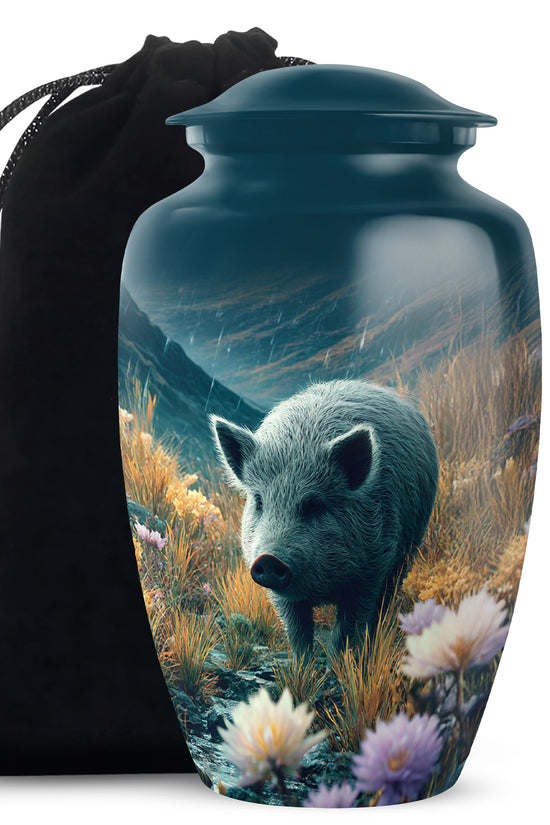 Wild Pig Cremation Urns - Beautiful Mountain Funeral Urns For Adult Ashes