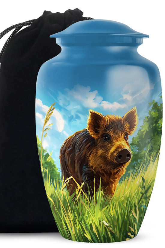 Brown Pig Cremation Urns - Beautiful Nature Memorial Urns For Burial