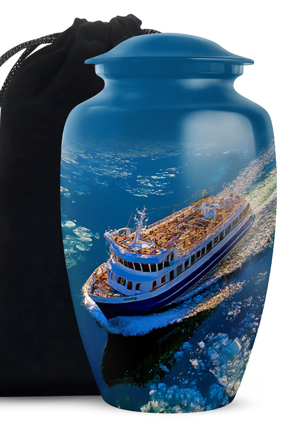 Cruise Ship Cremation Urn - Ocean Memorial Urn For Ashes