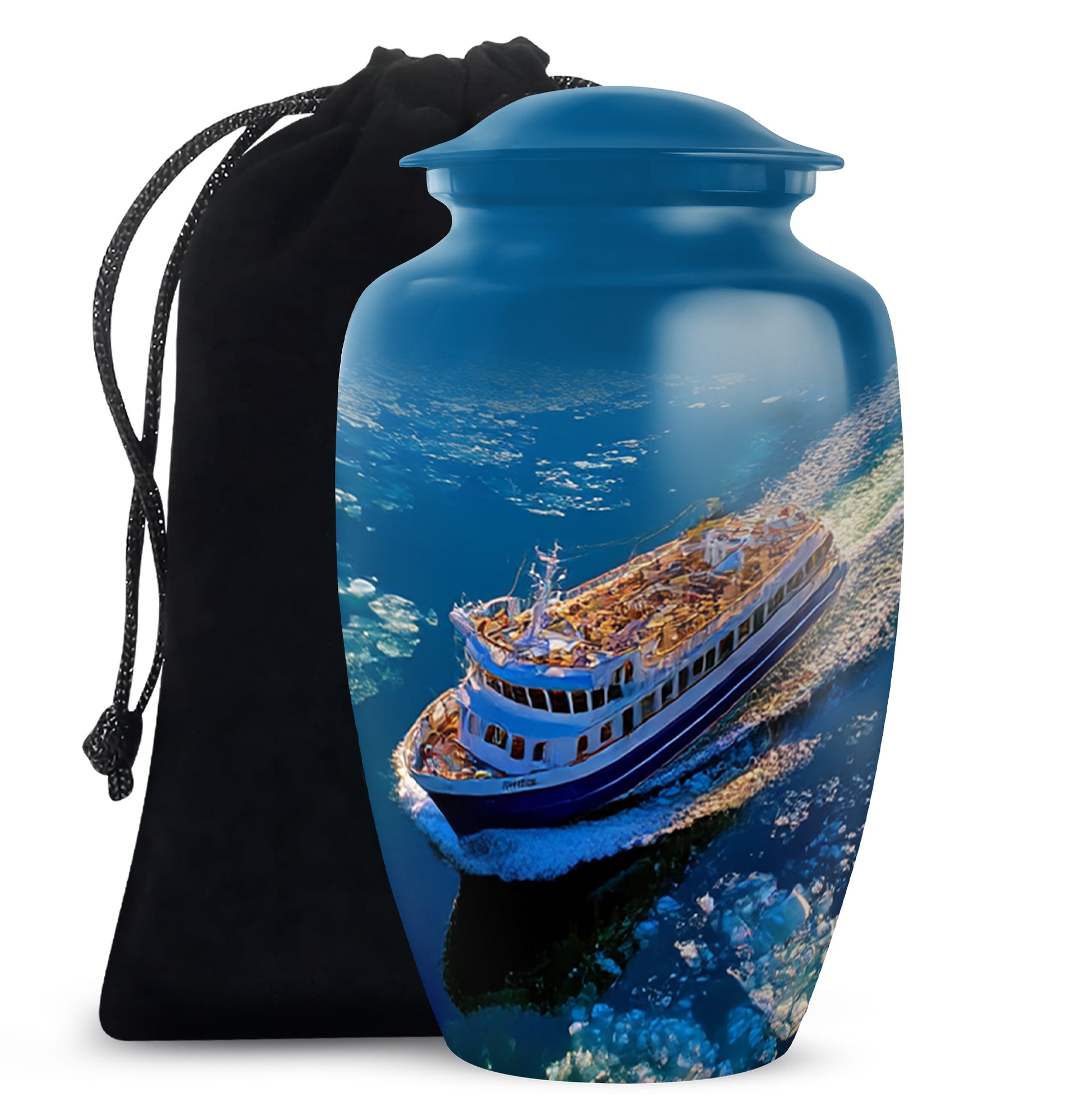 Cruise Ship Cremation Urn - Ocean Memorial Urn For Ashes