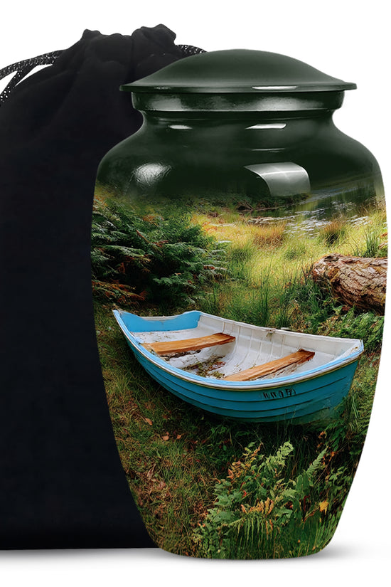Boat Cremation Urn - Nature Memorial Urn For Human Ashes