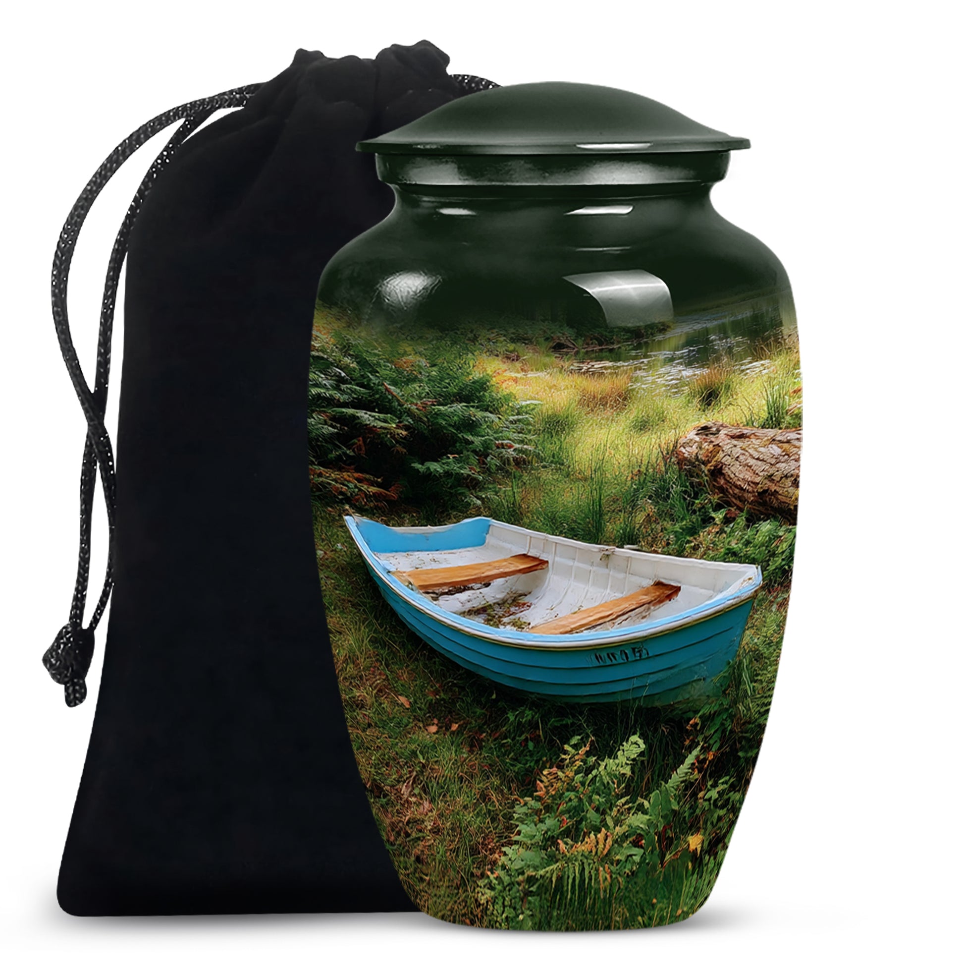 Boat Cremation Urn - Nature Memorial Urn For Human Ashes