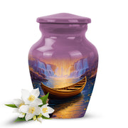Hallowed Boat Cremation Urns for Human Ashes - Pink 10-inch - Karyliz
