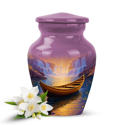 Hallowed Boat Cremation Urns for Human Ashes - Pink 10-inch - Karyliz