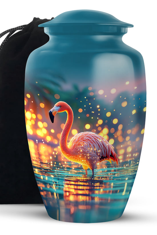 Flamingo Scenic Urn - Beautifully Designed Urns For Human Ashes