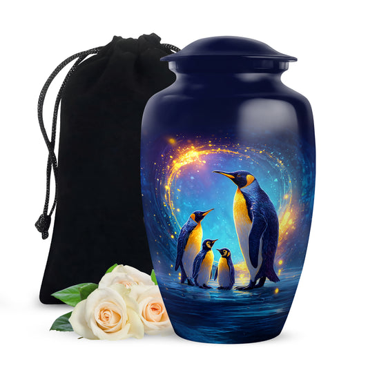 Penguin Urn For Ashes - Cremation Urn For Human Ashes