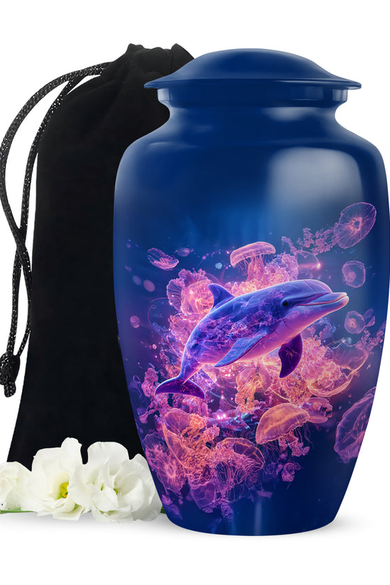 Dolphin Cremation Urn for Ashes – Ocean Memorial Urn For Adults