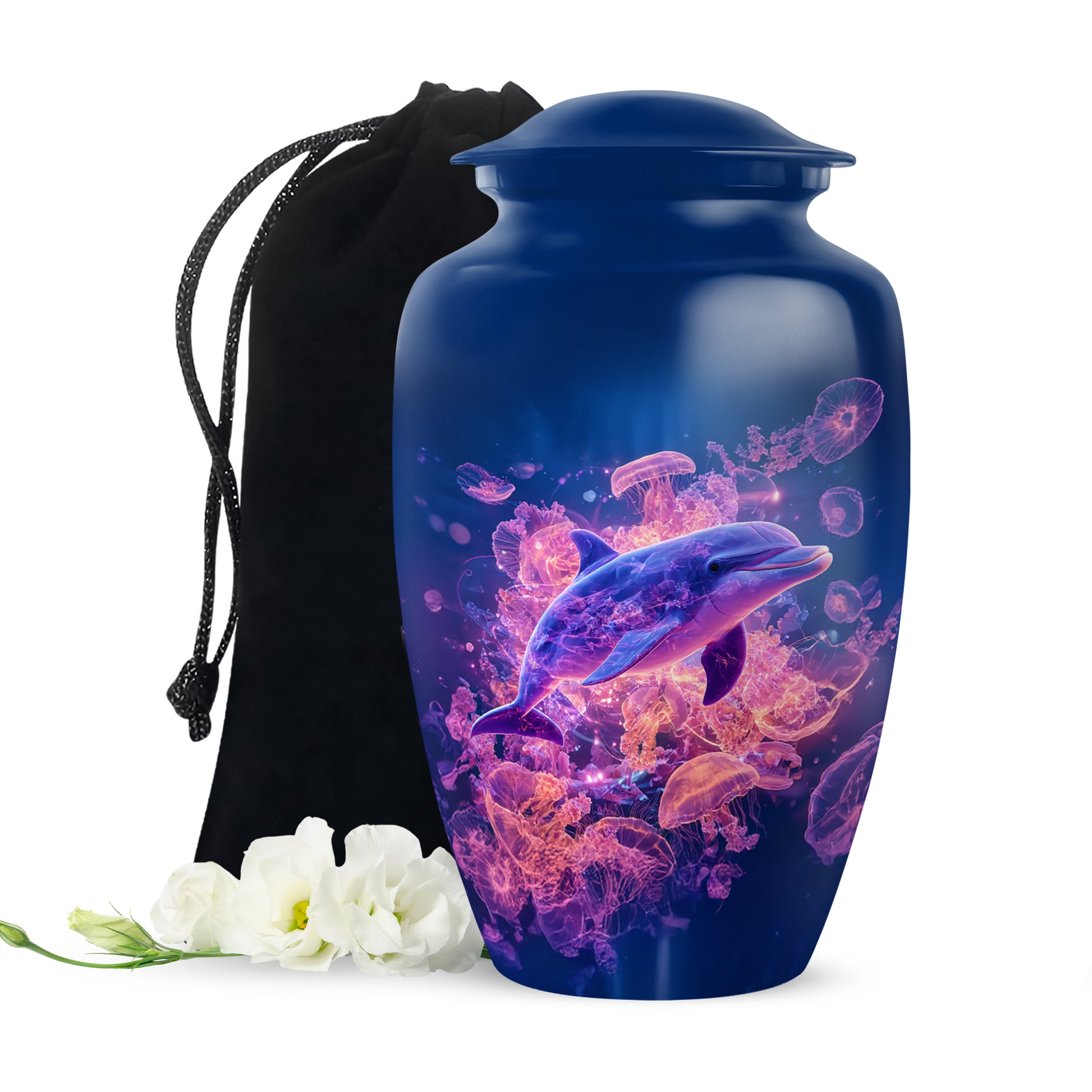 Dolphin Cremation Urn for Ashes – Ocean Memorial Urn For Adults