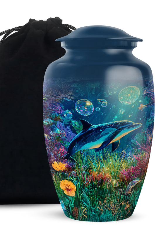 Deep Ocean Funeral Urn - Beautiful Cremation Urn For Burial