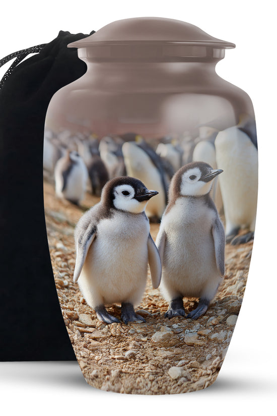 Baby Penguin Cremation Urn - Beautiful Memorial Urns For Friend Ashes