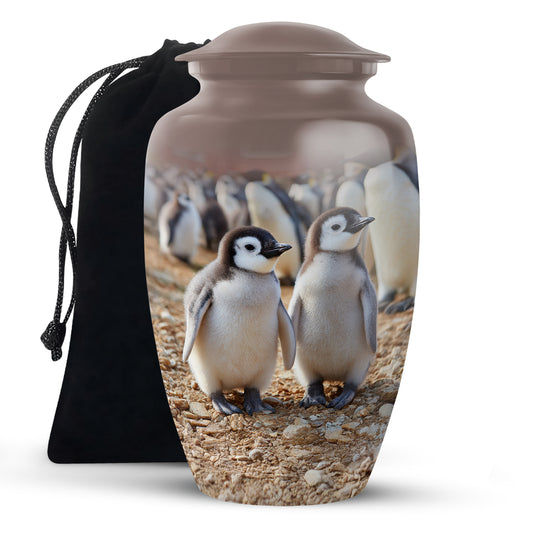 Baby Penguin Cremation Urn - Beautiful Memorial Urns For Friend Ashes