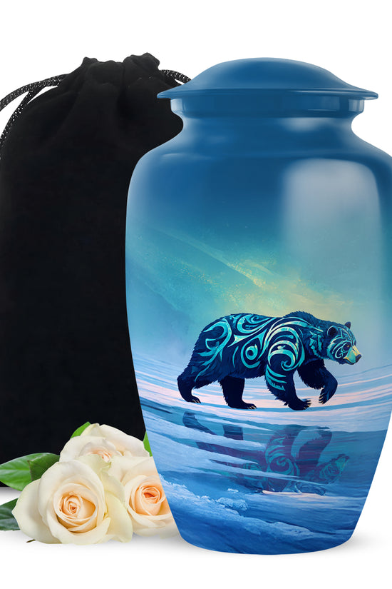 Bear Cremation Urn - Nature Wildlife Cremation Urn For Adult Ashes