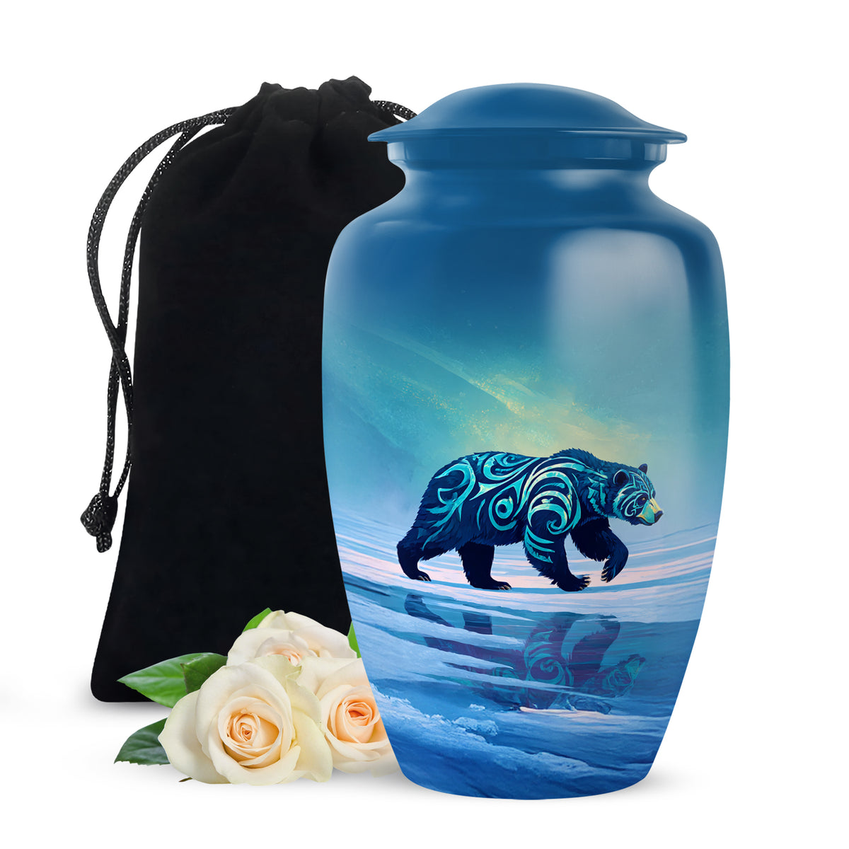 Bear Cremation Urn - Nature Wildlife Cremation Urn For Adult Ashes