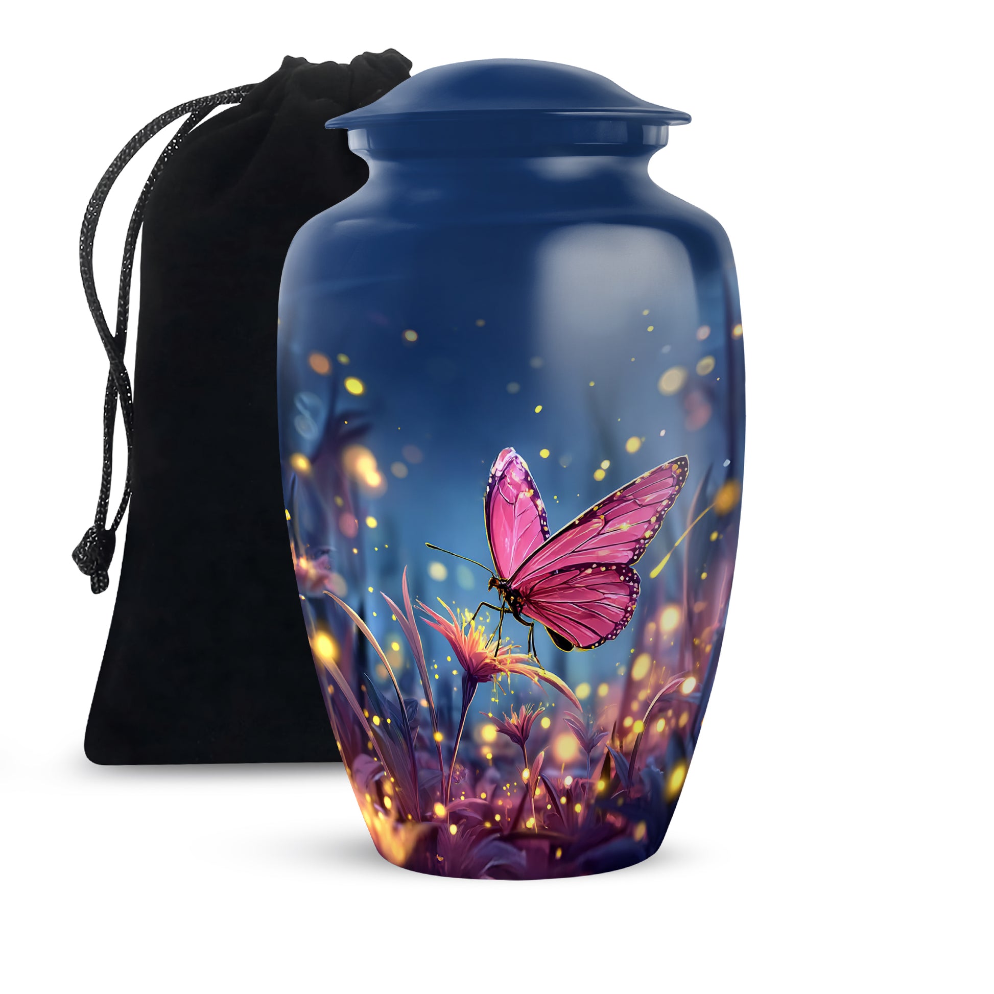 Butterfly Twilight Theme Cremation Urn - Premium Memorial Urn For Loved Ones