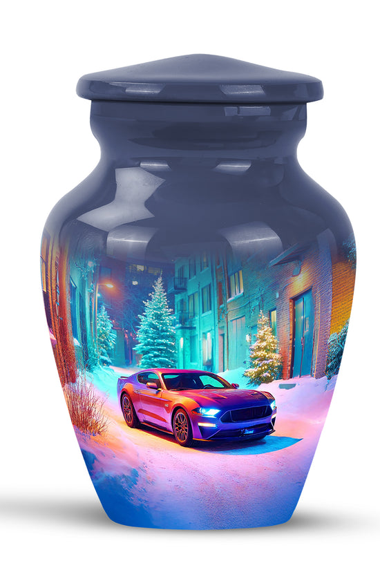 Remarkable Car Memorial Cremation Urns - Blue 10-inch, 200 cu in - Karyliz