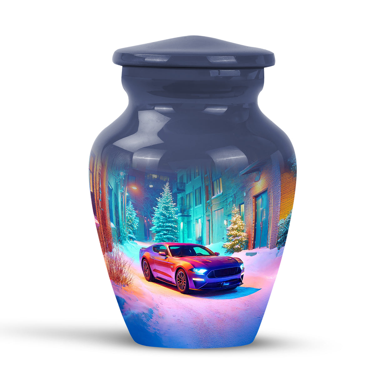 Remarkable Car Memorial Cremation Urns - Blue 10-inch, 200 cu in - Karyliz