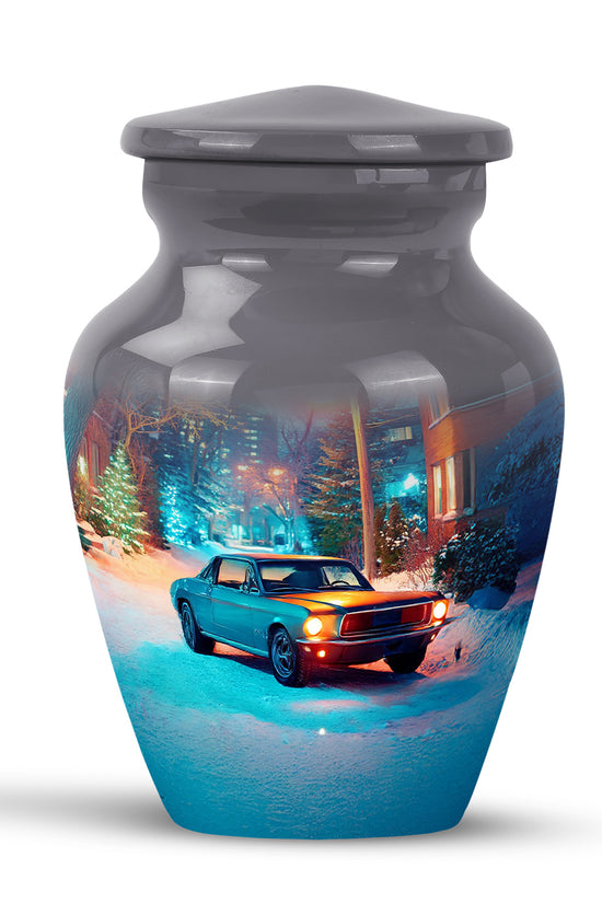 Personalized Gray Car Cremation Urns for Ashes - Majestic 10-inch - Karyliz