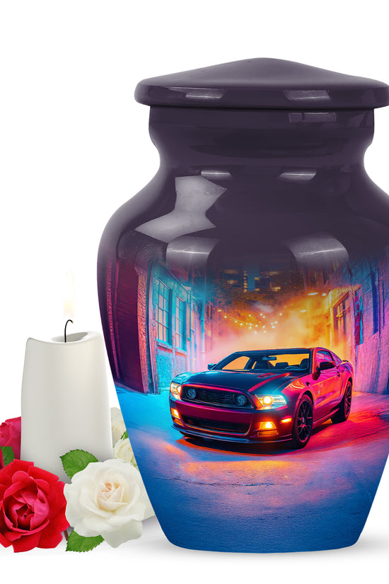 Radiant Car Memorial Cremation Urns - Purple 10-inch, 200 cu in - Karyliz