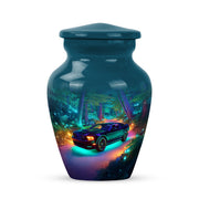 Lustrous Car Cremation Urns for Human Ashes - Blue 10-inch - Karyliz