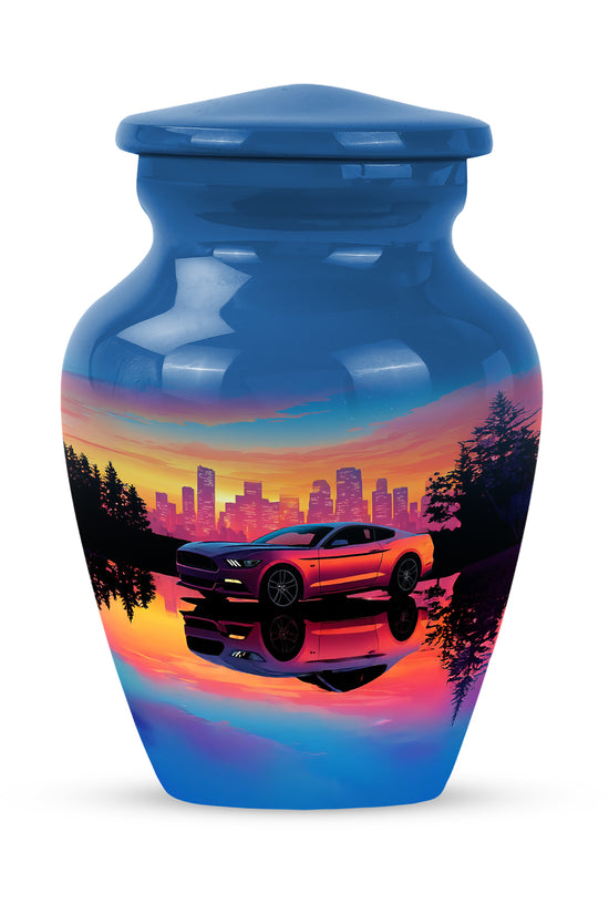 Hallowed Car Cremation Urns for Human Ashes - Blue 10-inch - Karyliz