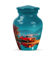 Teal Beloved Car Cremation Urns for Human Ashes - 10-inch, 200 cu in - Karyliz