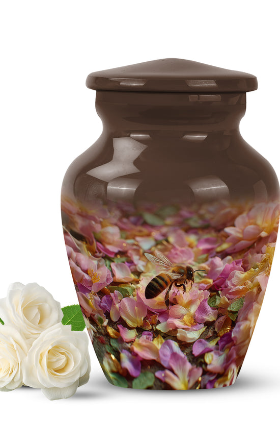 Lustrous Bee Cremation Urns for Human Ashes - Gold 10-inch - Karyliz