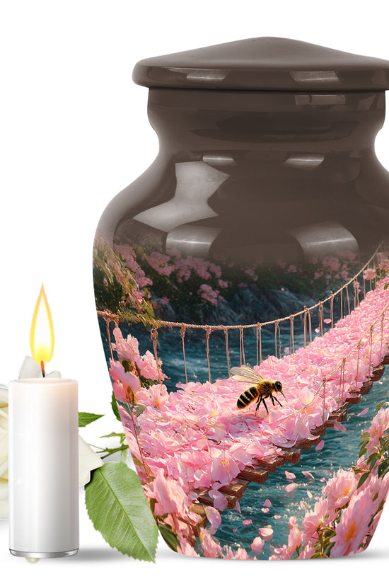 Distinguished Gold Bee Cremation Urn for Ashes - 10-inch, 200 cu in - Karyliz