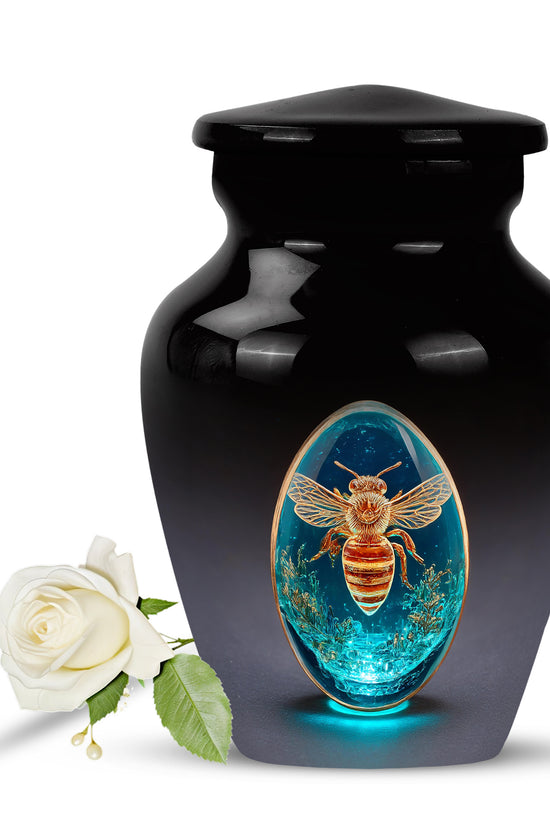 Blessed Bee Cremation Urns for Human Ashes - Black 10-inch - Karyliz